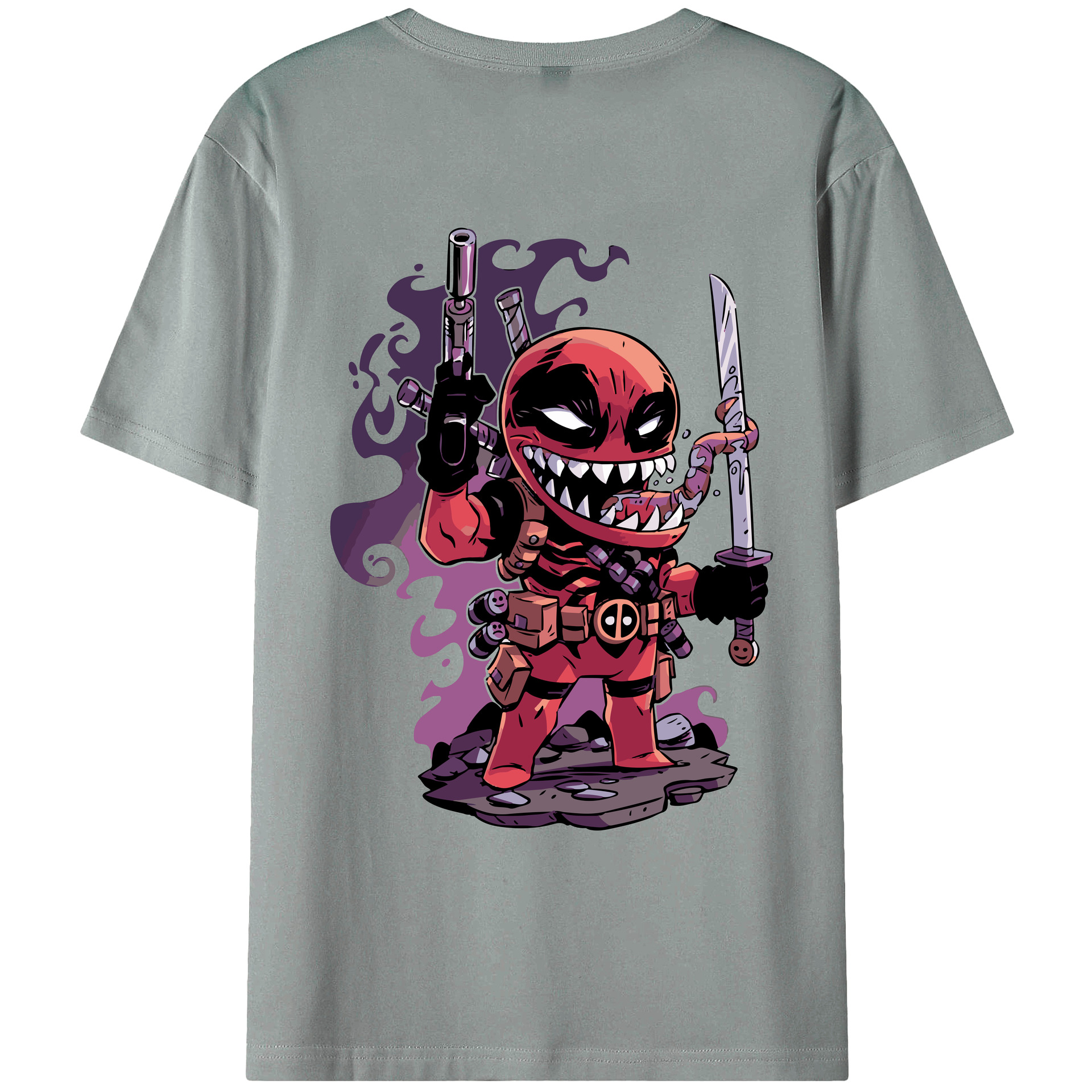 （画像用） アベンジャーズ The Avengers 綿100％ メンズ半袖Tシャツ（バックプリント） 通気性